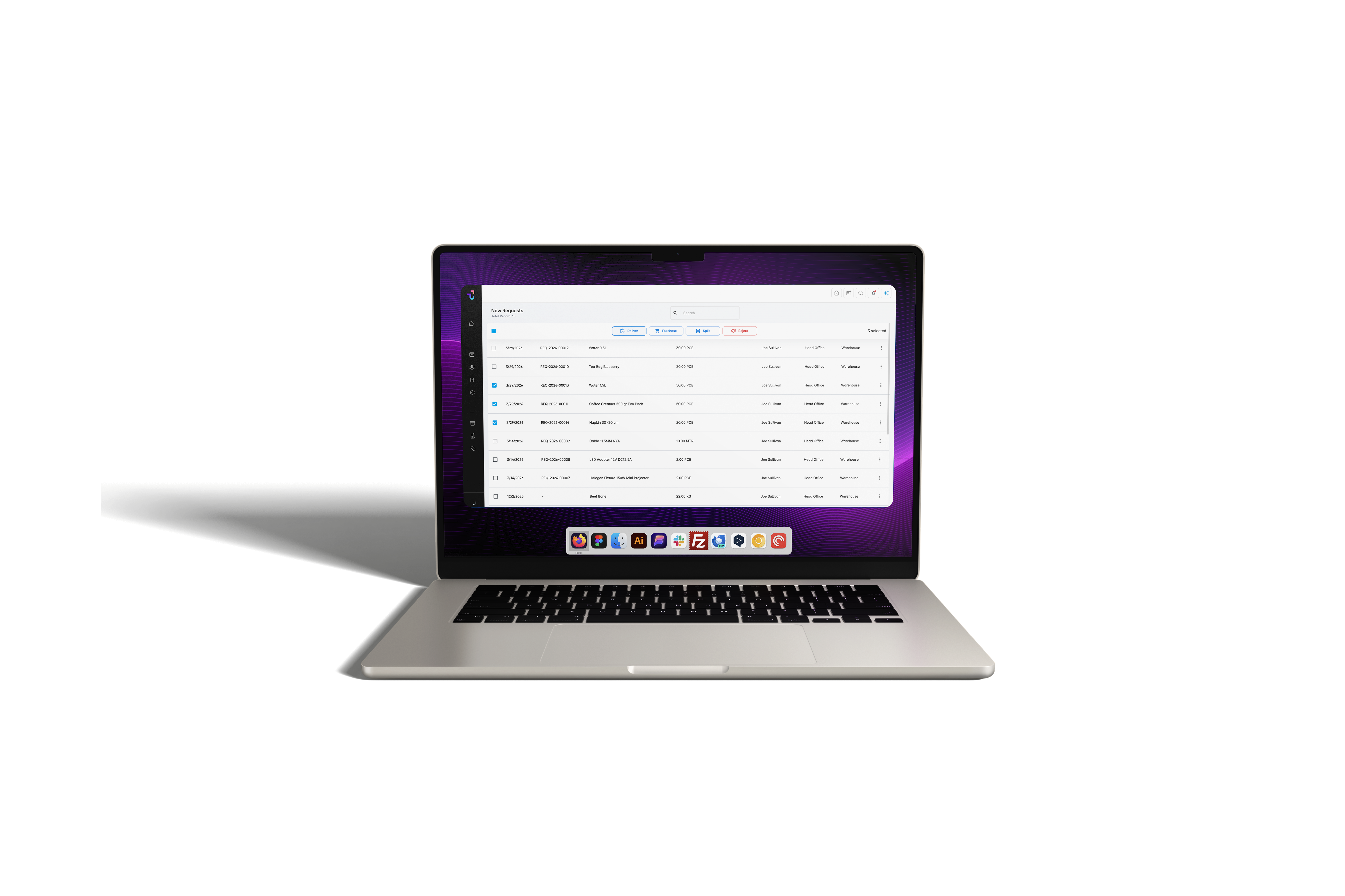 TalepNET dashboard